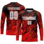 Red White-Black Custom Uniform Jersey Soccer Sublimation Red White-Black Custom Uniform Jersey Soccer Sublimation