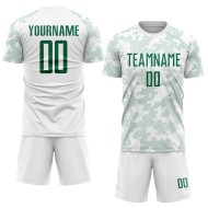 Jersey Sublimation Kelly White Uniform Custom Green Soccer