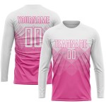 White Jersey Uniform Soccer Custom Sublimation Pink