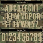 Sublimation Custom Service Uniform Salute Soccer Gold-Olive Jersey Camo To Vegas