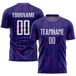 Jersey Sublimation Uniform Purple Custom Soccer White
