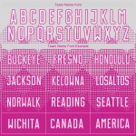 Uniform White Deep Pink Custom Sublimation Soccer Jersey