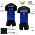 Black Royal-Light Jersey Blue Uniform Sublimation Custom Soccer