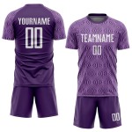 Uniform Sublimation Jersey Custom White Purple Soccer Uniform Sublimation Jersey Custom White Purple Soccer