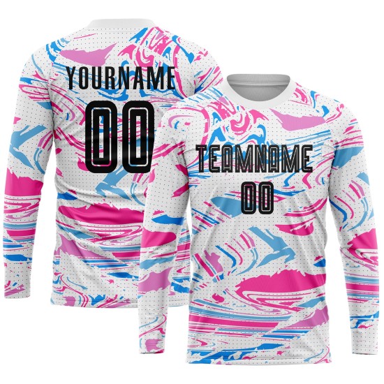 Soccer Sublimation Figure Custom Uniform Jersey Black-Pink Soccer Sublimation Figure Custom Uniform Jersey Black-Pink