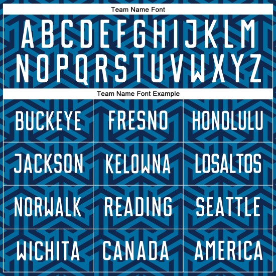 Sublimation Custom Blue Soccer Uniform White-Black Jersey