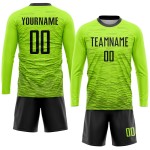 Uniform Green Custom Jersey Neon Black Soccer Sublimation