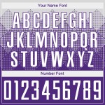 Sublimation Uniform Custom Soccer Jersey White Purple