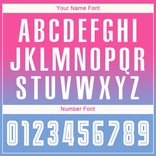 White-Light Fade Sleeve Jersey Pink Custom Soccer Blue Fashion Long Uniform Sublimation